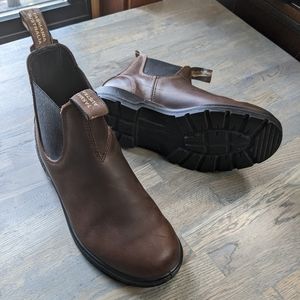 Blundstone Classic Chelsea Boots, Antique Brown Leather, Size US 9